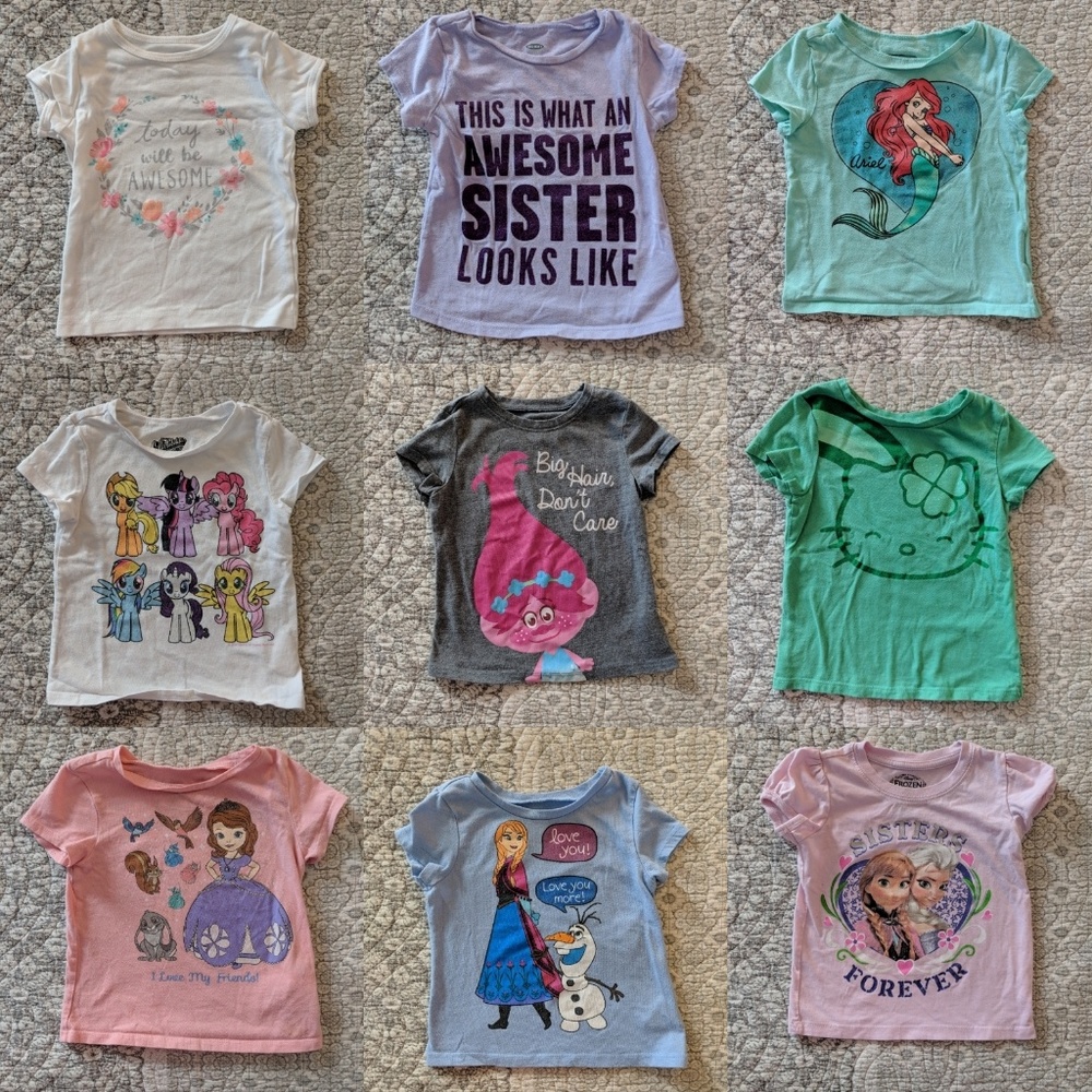 Bundle of play shirts - 2T